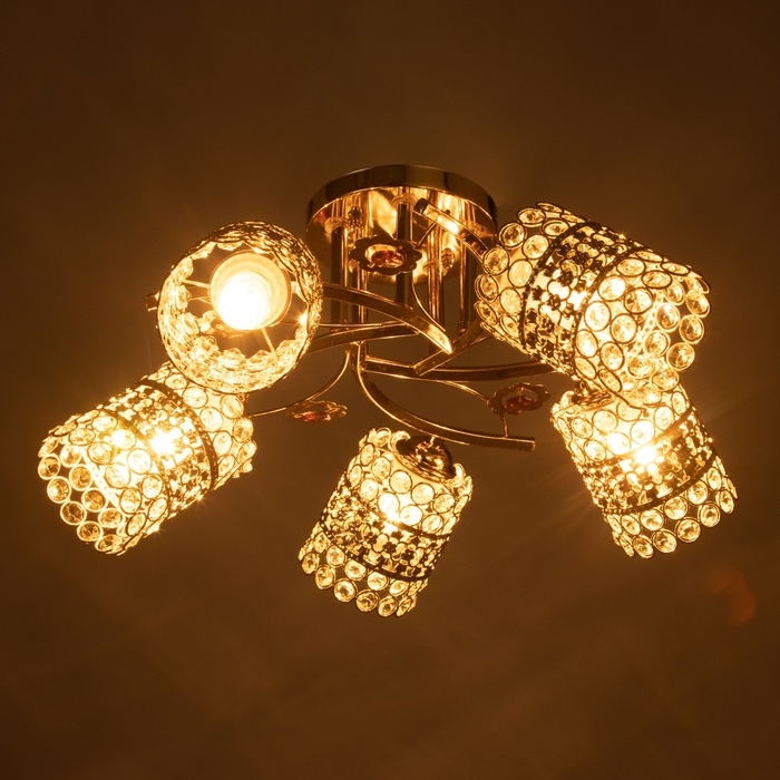 Люстра Люстра "Бэрри" 5х40Вт Е27 Золото МОДЕЛЬ: 2612376