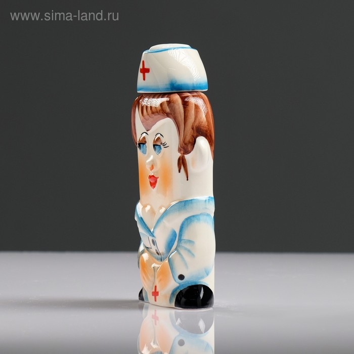 Штоф фарфоровый «Медсестра», 0.35 л, в упаковке книге Штоф фарфоровый «Медсестра», 0.35 л, в упаковке книге