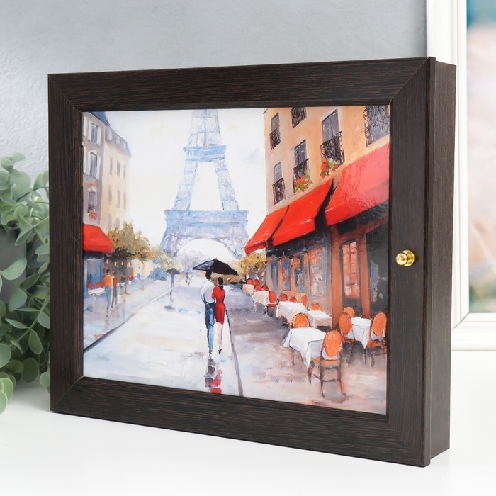 Ключница Ключница "Париж" венге 24х29 см