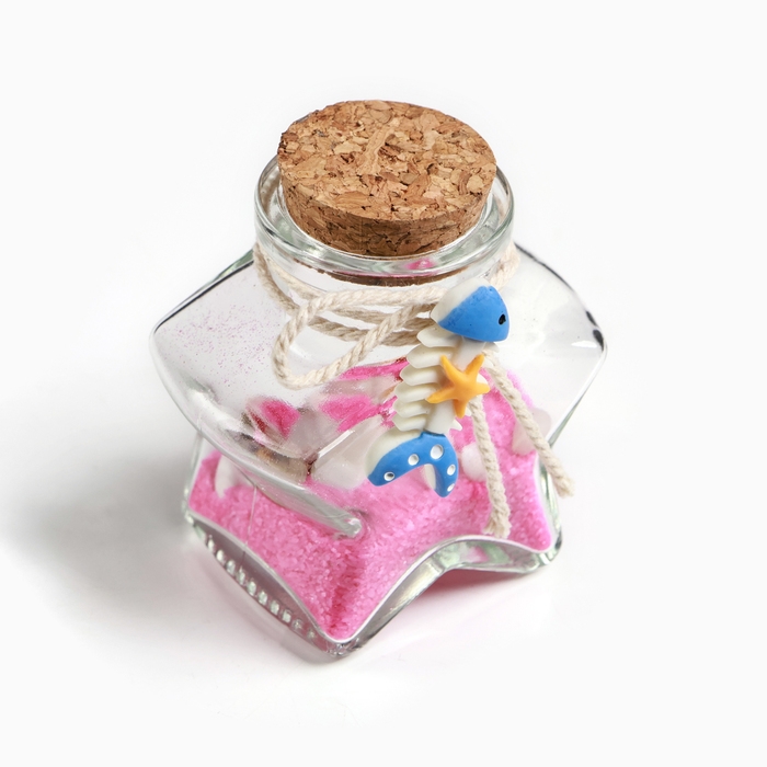 Сувенир в бутылке звезда Сувенир в бутылке звезда "Ракушки" 8*6*4см, микс