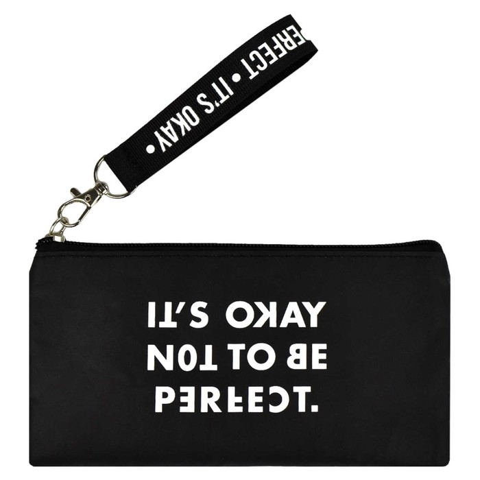 Пенал мягкий, 1 отделение, 100 х 195 мм, плоский, светоотражающий элемент, Феникс Пенал мягкий, 1 отделение, 100 х 195 мм, плоский, светоотражающий элемент, Феникс "Твои правила" чёрный 64975