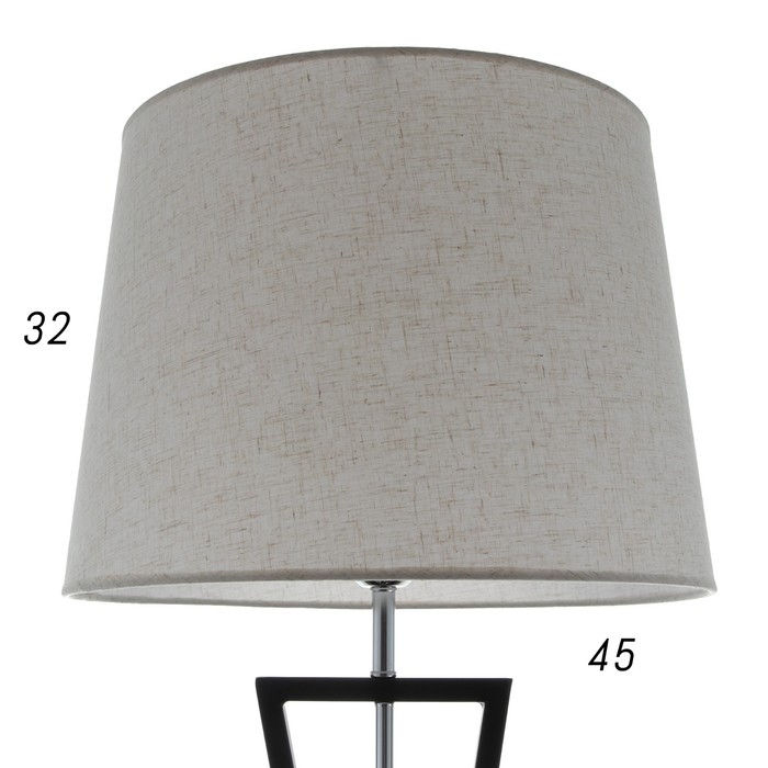 Торшер 16436/1 Е27 40Вт черно-хромовый 41х43х142 см