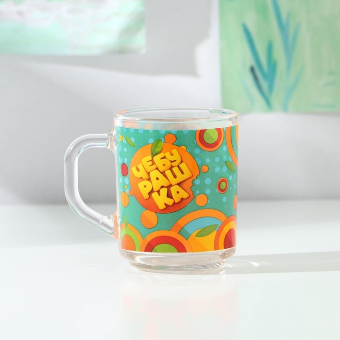 Кружка «Чебурашка», в подарочной упаковке, 230 мл, стекло