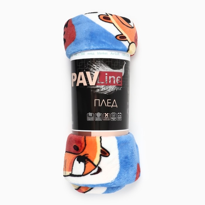 Плед Павлина КаПи 150х200см, аэрософт 190г/м, пэ100% Плед Павлина КаПи 150х200см, аэрософт 190г/м, пэ100%