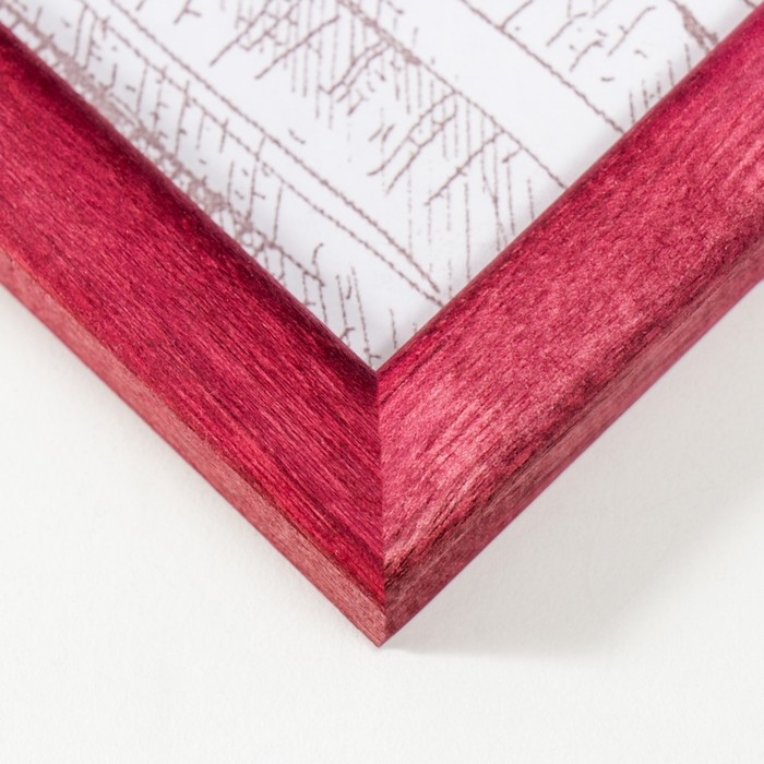 Фоторамка сосна с14 №1 вишня 21х30 см (пластиковый экран) Фоторамка сосна с14 №1 вишня 21х30 см (пластиковый экран)