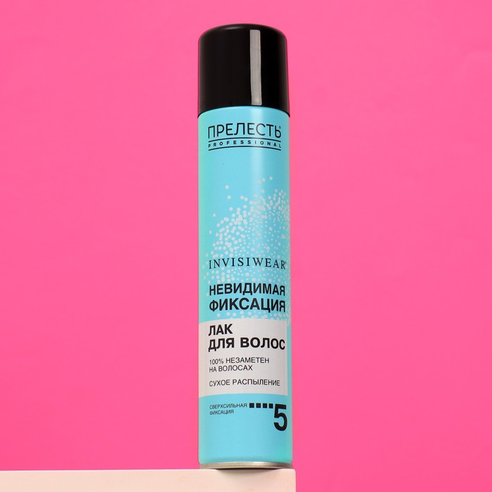 Лак для волос Прелесть Professional Invisiwear «Невидимая фиксация», 300 мл Лак для волос Прелесть Professional Invisiwear «Невидимая фиксация», 300 мл
