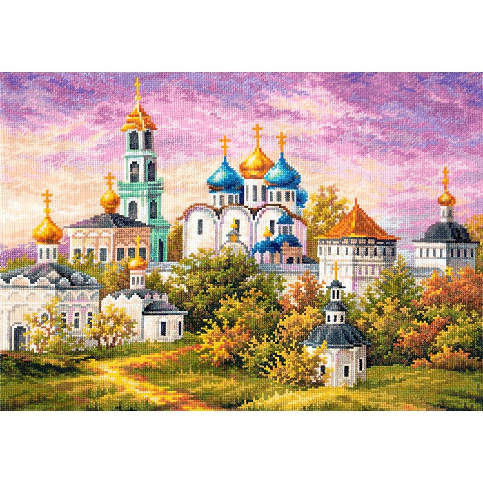 Набор для вышивания крестом «Троице-Сергиева Лавра» 40 × 30 см Набор для вышивания крестом «Троице-Сергиева Лавра» 40 × 30 см