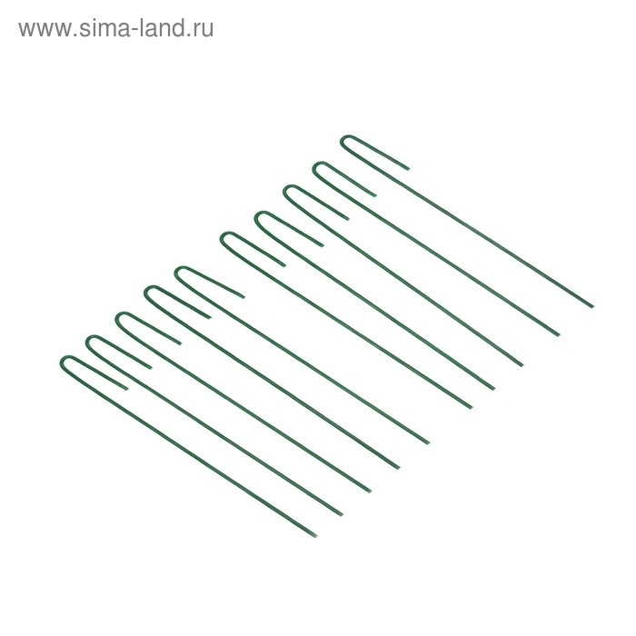 Колышек универсальный, h = 30 см, ножка d = 0.3 см, набор 10 шт., зелёный, Greengo Колышек универсальный, h = 30 см, ножка d = 0.3 см, набор 10 шт., зелёный, Greengo