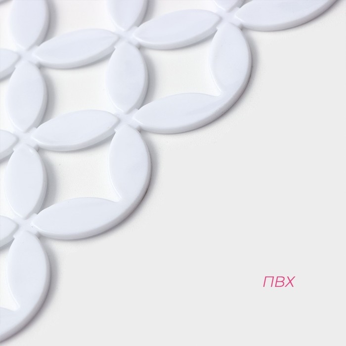 Коврик в раковину Доляна «Кико», 24×30 см, цвет белый Коврик в раковину Доляна «Кико», 24×30 см, цвет белый