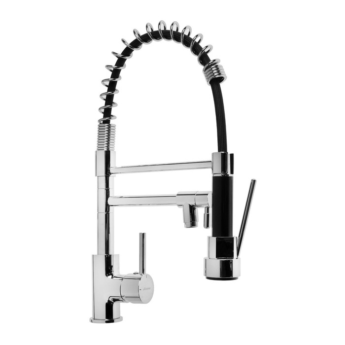 Смеситель для кухни Accoona A5490-7, однорычажный, гибкий излив, хром Смеситель для кухни Accoona A5490-7, однорычажный, гибкий излив, хром