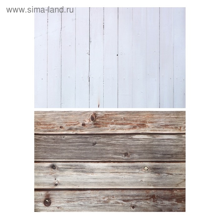 Фотофон двусторонний бумага 300 гр Фотофон двусторонний бумага 300 гр "Белые и коричневые доски" 57х87 см