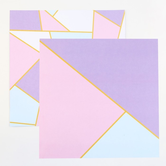 Набор бумаги для скрапбукинга «Яркая геометрия», 12 листов, 30.5 х 30.5 см, 180 г/м² Набор бумаги для скрапбукинга «Яркая геометрия», 12 листов, 30.5 х 30.5 см, 180 г/м²