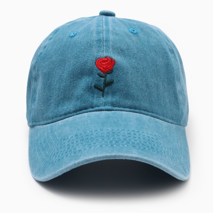 Кепка женская "Роза" MINAKU, цв. синий, р-р 58