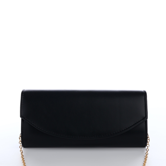 Сумка-клатч на магните, цвет чёрный