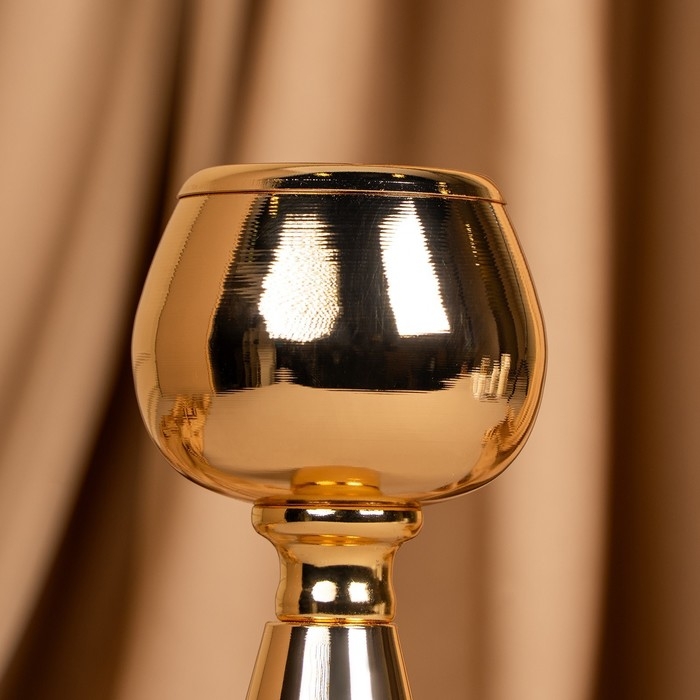 Подсвечник металл на 1 свечу «Гиацинт» цвет золото 8 х 8 х 21 см Подсвечник металл на 1 свечу «Гиацинт» цвет золото 8 х 8 х 21 см