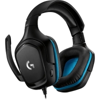 Наушники LOGITECH G432, игровые, микрофон, 2 м, чёрные