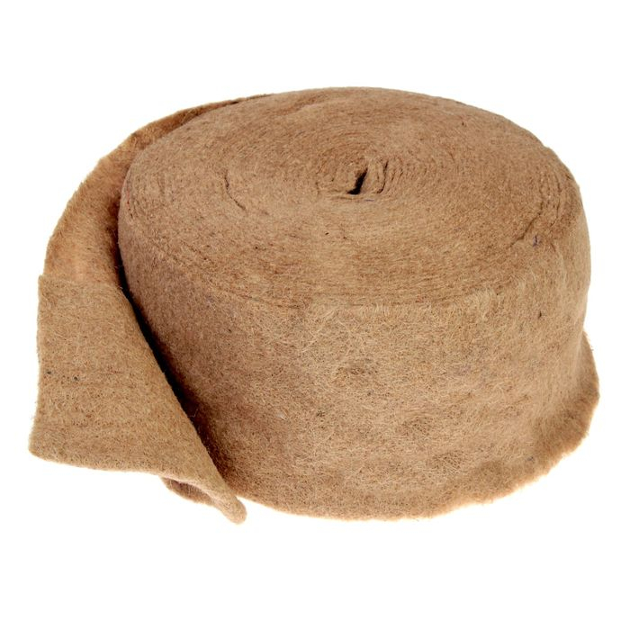 Джут межвенцовый утеплитель (Пряжа техническая)  Евроджут 8-10мм* 150мм, (20м) Джут межвенцовый утеплитель (Пряжа техническая)  Евроджут 8-10мм* 150мм, (20м)