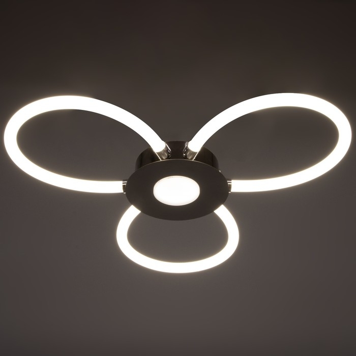 Люстра 1802/3 LED 60Вт 4000К хром 55х55х10 см BayerLux