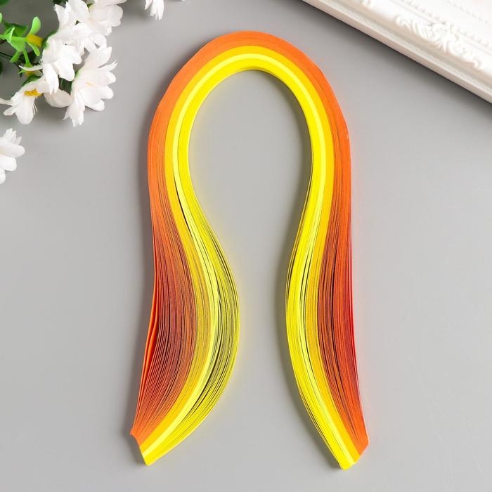 Полоски для квиллинга 100 полосок плотность 120 гр Полоски для квиллинга 100 полосок плотность 120 гр "Жёлтый оранж" ширина 0,5 см длина 39 см 517733