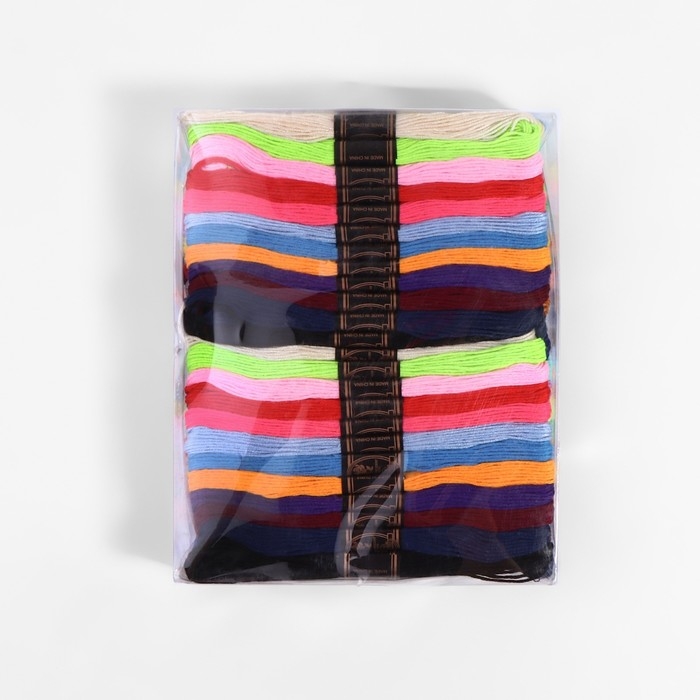 Набор ниток мулине, 8 ± 1 м, 100 шт, цвет МИКС Набор ниток мулине, 8 ± 1 м, 100 шт, цвет МИКС