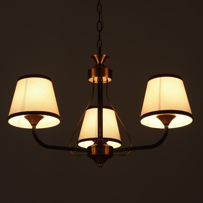 Люстра 2428/3 E27 40Вт черно-бронзовый 59,5х59,5х28 см BayerLux