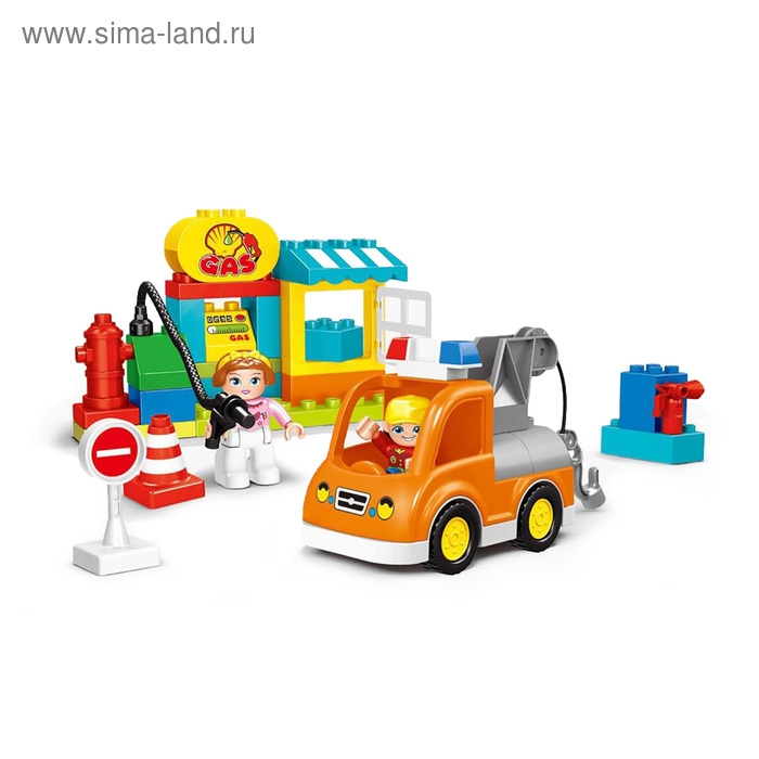 Конструктор &laquo;Заправочная станция&raquo;, 38 деталей