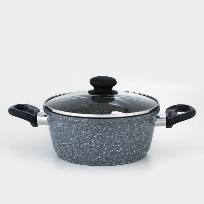 Кастрюля Доляна «Марбл», 2 л, d=20 см, h=9 см, антипригарное покрытие Кастрюля Доляна «Марбл», 2 л, d=20 см, h=9 см, антипригарное покрытие