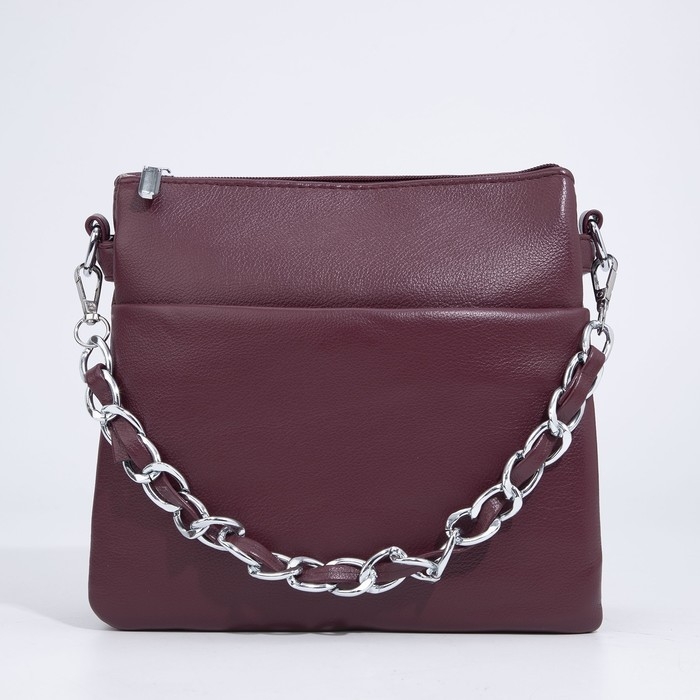 Сумка кросс-боди на молнии, цвет бордовый Сумка кросс-боди на молнии, цвет бордовый