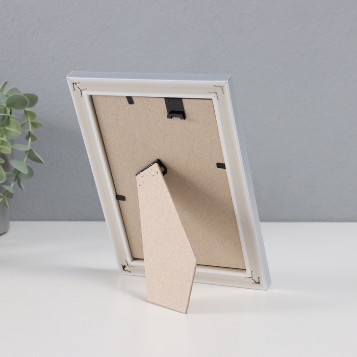 Фоторамка пластик Фоторамка пластик "Пиксель" 10х15 см, серебро