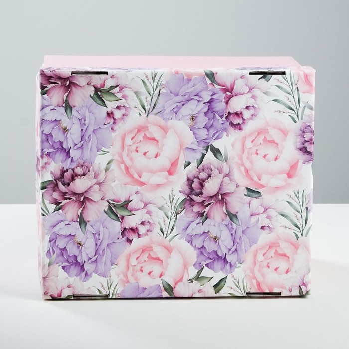 Коробка подарочная складная, упаковка, «Цветочная сказка», 31 х 25.5 х 16 см Коробка подарочная складная, упаковка, «Цветочная сказка», 31 х 25.5 х 16 см