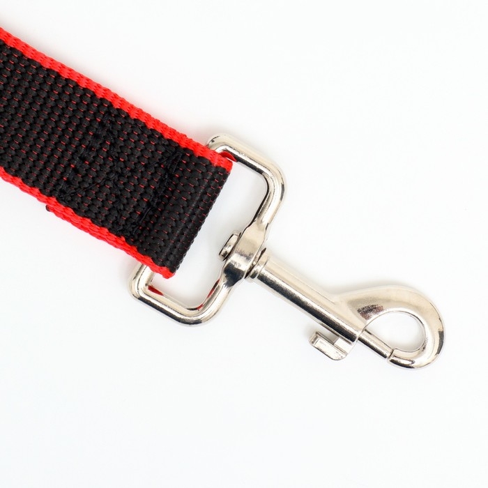 Поводок 5 м х 3 см, чёрно-красный Поводок 5 м х 3 см, чёрно-красный