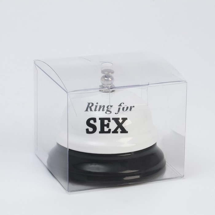 Звонок настольный  Звонок настольный "Ring for a sex", 7.5 х 7.5 х 6 см, белый