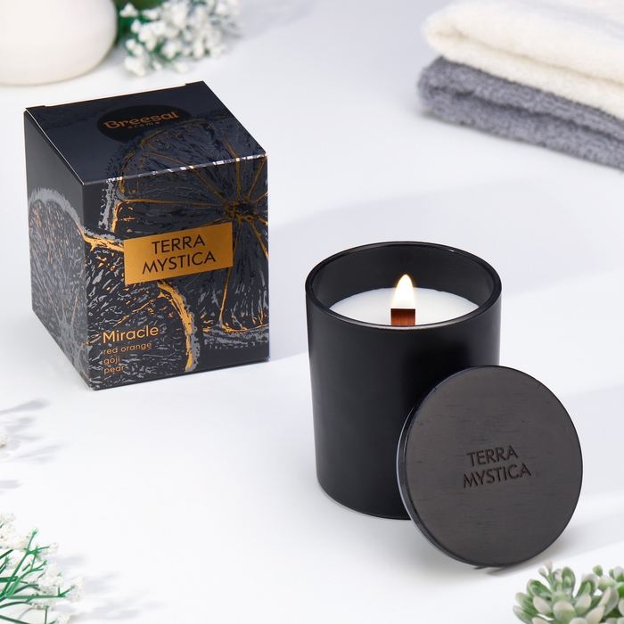 Ароматическая свеча  Ароматическая свеча "Breesal, TERRA MYSTICA", Апельсин, Груша, Ягоды
