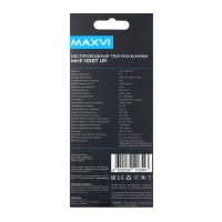 Наушники беспроводные Maxvi MHF-101BT UP, TWS, вакуумные, микрофон, BT 5.3, 200 мАч, черные