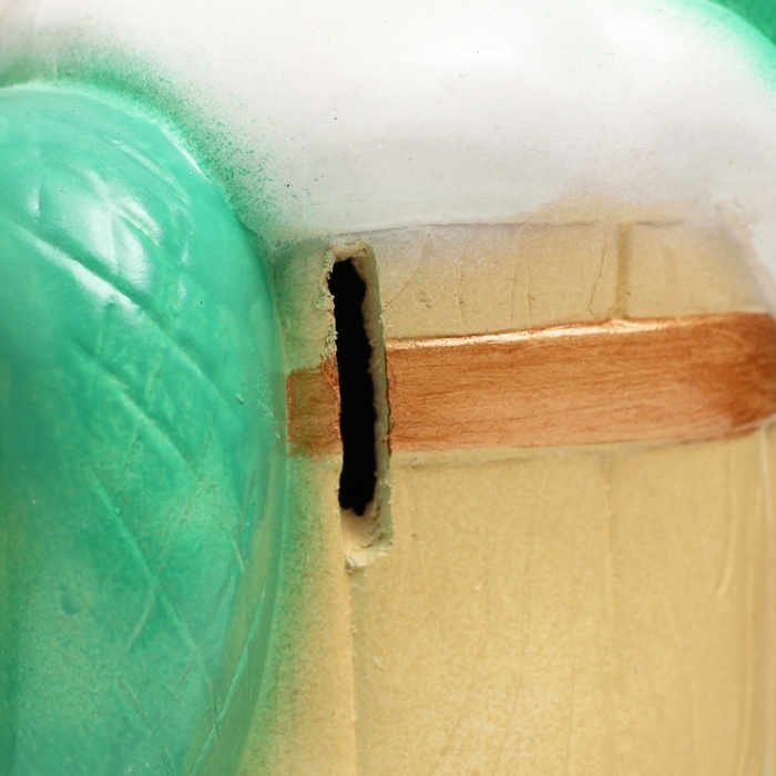 Копилка Копилка "Змея на кружке" зеленая, 25х20см