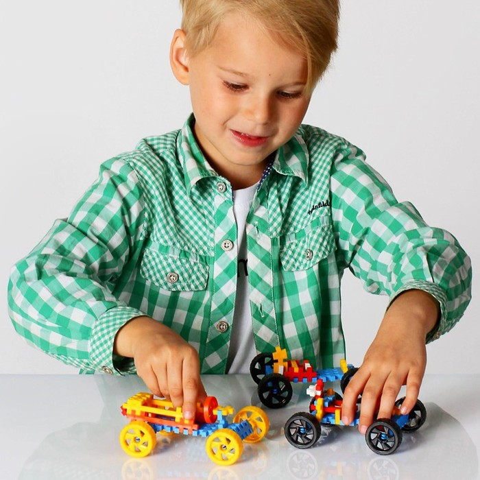 Конструктор «Зиг-Заг мобиль» для мальчиков, 220 деталей Конструктор «Зиг-Заг мобиль» для мальчиков, 220 деталей