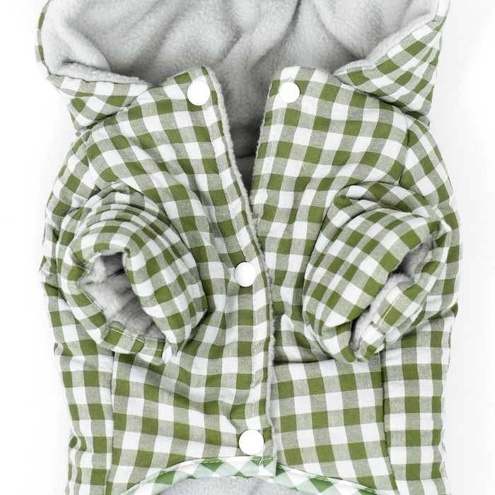 Комбинезон Комбинезон "Пудра", размер L (ДС 33 см, ОШ 37 см, ОГ 50 см) бежевый/зелёный