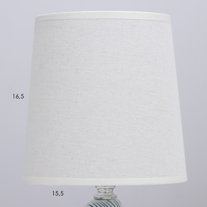 Настольная лампа Настольная лампа "Парма" E14 40Вт синий 15,5х15,5х32 см RISALUX