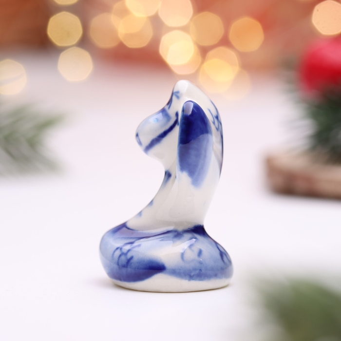 Сувенир Сувенир "Змея Гоша", гжель