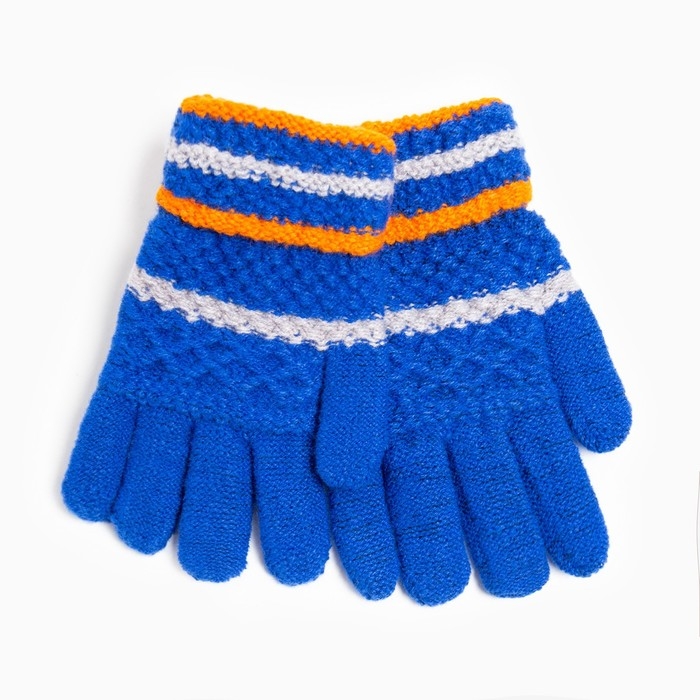 Перчатки детские, цвет ярко-синий, размер 15 (7-8 лет) Перчатки детские, цвет ярко-синий, размер 15 (7-8 лет)