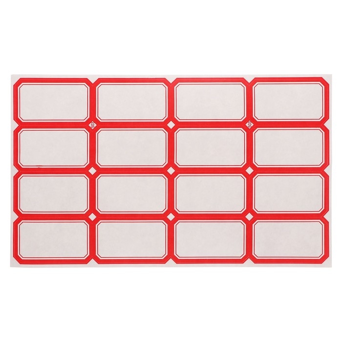 Набор 58 листов: ценники самоклеящиеся, 26 х 48 мм, 16 штук на 1 листе Набор 58 листов: ценники самоклеящиеся, 26 х 48 мм, 16 штук на 1 листе