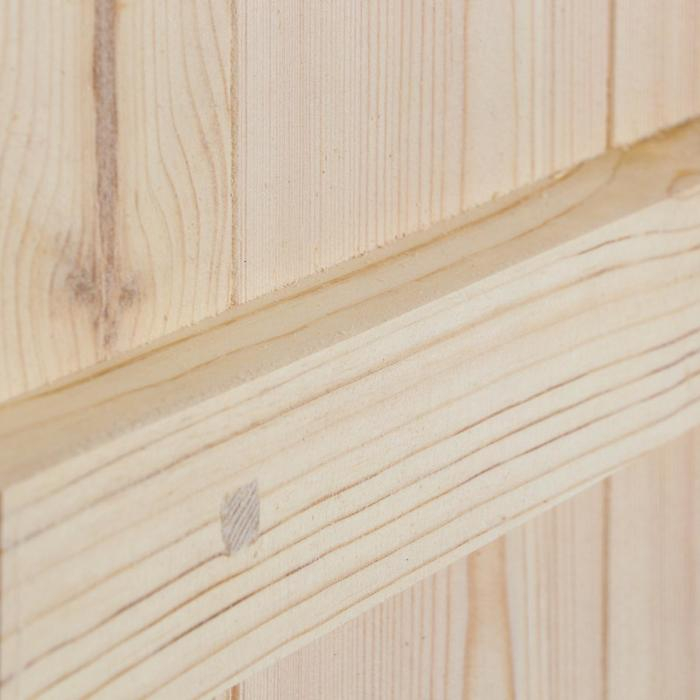 Дверной блок для бани, 190×80см, из сосны, на клиньях, массив, Дверной блок для бани, 190×80см, из сосны, на клиньях, массив, "Добропаровъ"