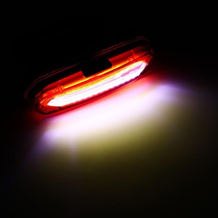 Фонарь велосипедный задний аккумуляторный, водонепроницаемый, 6 режимов