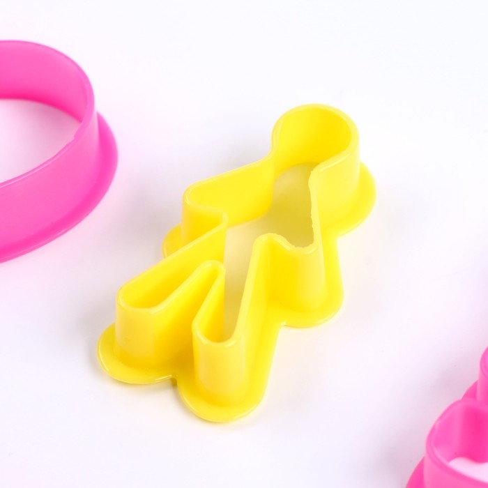 Формочки для лепки, набор 6 шт., 3 инструмента, скалка Формочки для лепки, набор 6 шт., 3 инструмента, скалка