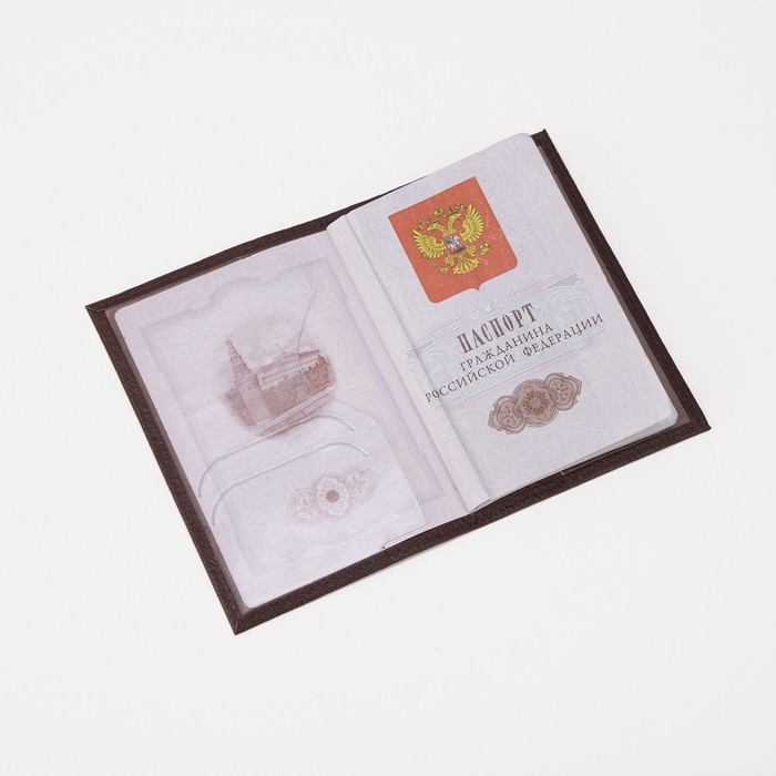 Обложка для паспорта, цвет, капучино