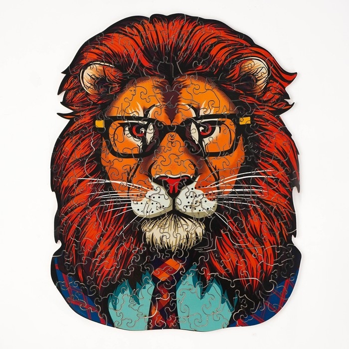 Пазлы деревянные фигурный «Лев», 148 элементов Пазлы деревянные фигурный «Лев», 148 элементов