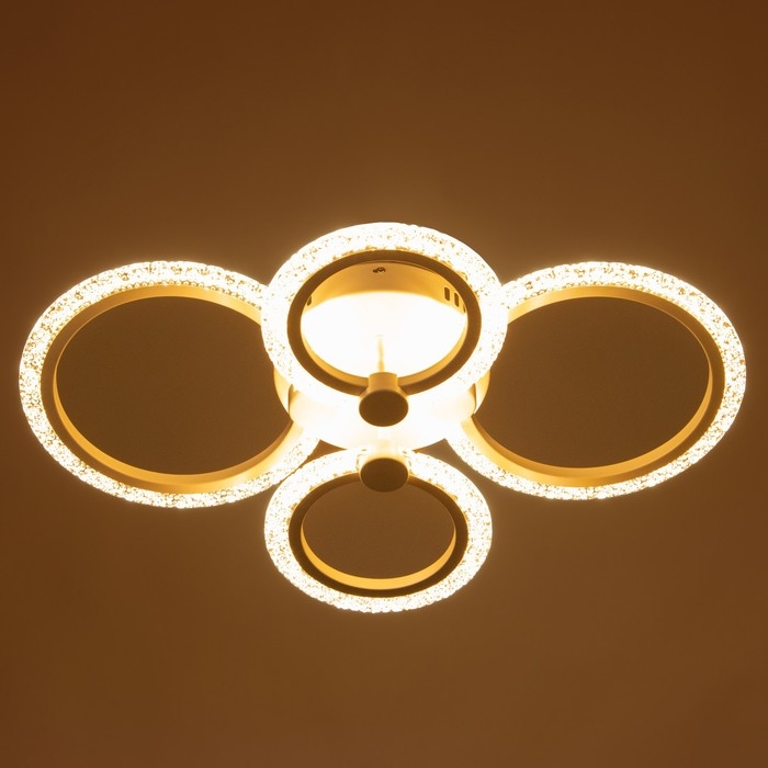 Люстра Люстра "Кольца" LED 80Вт Белый 2700-6400к 60х45х14
