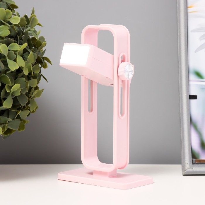 Ночник Ночник "Рудс" LED 3Вт USB АКБ розовый 9х4,8х16 см