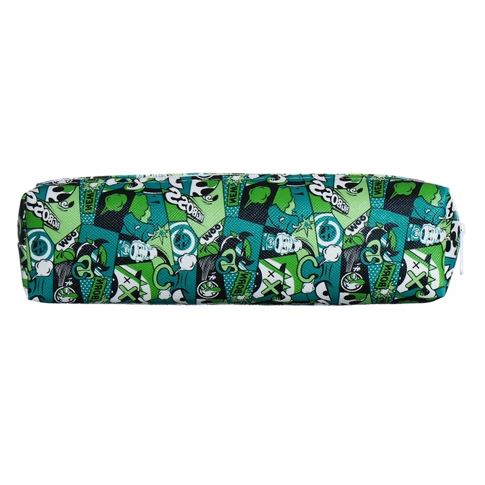 Пенал школьный на молнии Calligrata Пенал школьный на молнии Calligrata "Комикс", зелёный