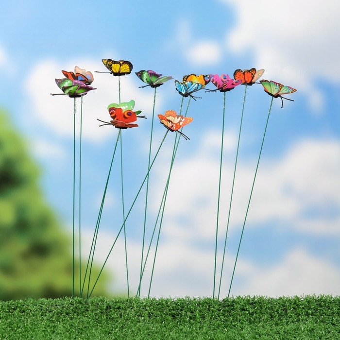 Штекер Штекер "Бабочка Мейбл" 4см/27см, набор 12шт, МИКС